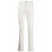 Balmain Calça jeans slim com puídos - Branco