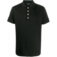 Balmain Camisa polo com logo - Preto