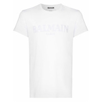 Balmain Camiseta com estampa de logo - Branco