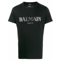 Balmain Camiseta com estampa de logo - Preto