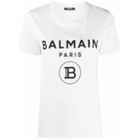 Balmain Camiseta com logo - Branco