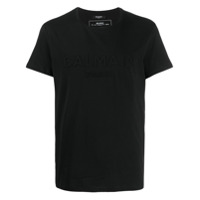 Balmain Camiseta com logo gravado - Preto