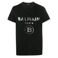 Balmain Camiseta com logo - Preto