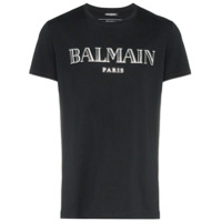 Balmain Camiseta com logo - Preto