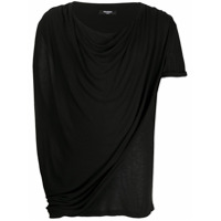 Balmain Camiseta drapeada - Preto