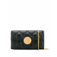 Balmain Clutch matelassê com logo B - Preto