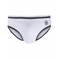 Balmain Cueca com logo - Branco