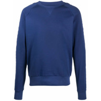 Balmain debossed logo sweatshirt - Azul