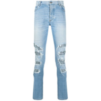 Balmain distressed slim-fit jeans - Azul