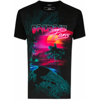 Balmain graphic logo print T-shirt - Preto