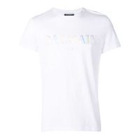 Balmain logo print T-shirt - Branco