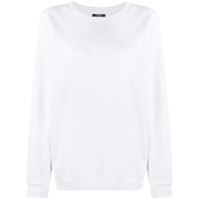 Balmain Moletom com logo bordado - Branco