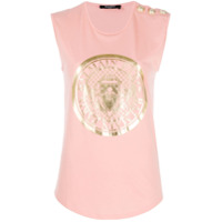 Balmain Regata com estampa de logo - Laranja