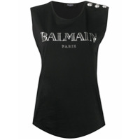 Balmain Regata com estampa de logo - Preto