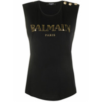 Balmain Regata com estampa de logo - Preto