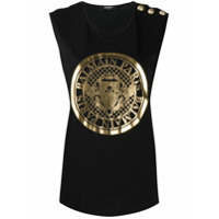 Balmain Regata com estampa de logo - Preto