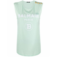 Balmain Regata com estampa de logo - Verde