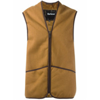 Barbour bicolour zipped gilet - Neutro