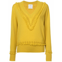 Barrie Suéter bordado - Amarelo