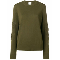 Barrie thistle embroidered sweater - Verde