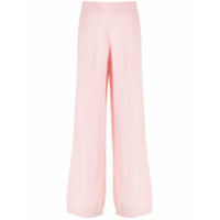 Barrie wide-leg cashmere trousers - Rosa