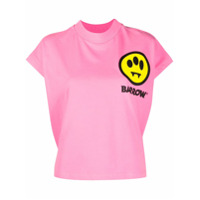BARROW Invasion cap-sleeved T-shirt - Rosa