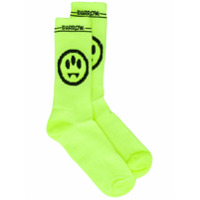 BARROW smile-jacquard socks - Amarelo