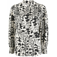 Ba&Sh Blusa com animal print Opus - Preto