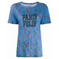 Ba&Sh Camiseta com estampa Paris Folie - Azul