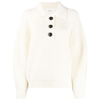 Ba&Sh Suéter de tricô com botões - Branco