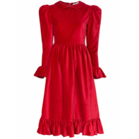 Batsheva Vestido midi - Vermelho