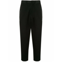 Blackbarrett Calça cenoura cropped - Preto