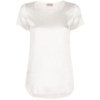 Blanca Vita Camiseta Tania de seda - Branco