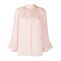 Blumarine Blusa de chiffon - Rosa