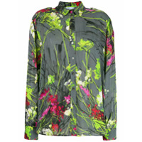 Blumarine Camisa com estampa floral - Cinza