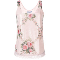 Blumarine Regata floral com paetês - Rosa