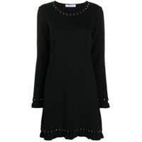 Blumarine Vestido mini de tricô - Preto