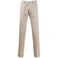 Borrelli Calça chino reta de algodão - Neutro