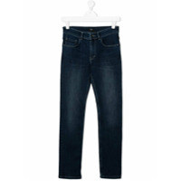 Boss Kids Calça jeans reta - Azul