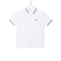 Boss Kids Camisa polo com logo - Branco