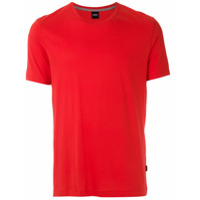 BOSS T-shirt lisa mangas curtas - Vermelho