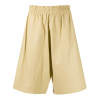 Bottega Veneta Bermuda de couro - Amarelo