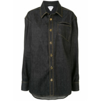Bottega Veneta Camisa jeans com botões - Azul