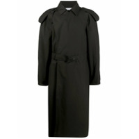 Bottega Veneta Trench coat midi com cinto - Preto