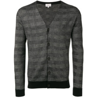 Brioni checked cardigan - Preto