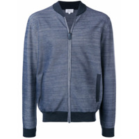 Brioni elbow patches bomber jacket - Azul