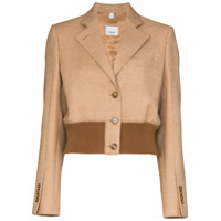 Burberry Blazer Sandrine cropped - Marrom