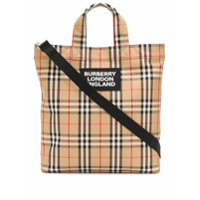 Burberry Bolsa tote xadrez grande - Neutro