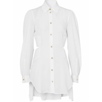 Burberry Camisa com logo e vazado - Branco