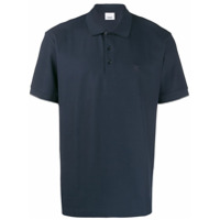 Burberry Camisa polo com monograma - Azul